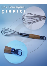 BAMBU SAPLI ŞİŞE AÇAR ÇIRPICI - Görsel 3